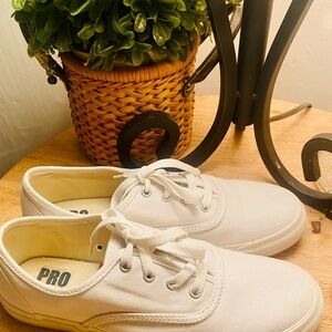 White Pro Keds Lace-Up Sneakers🌸